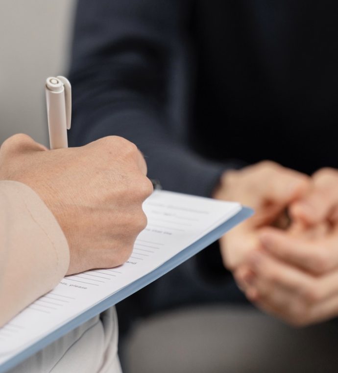 mid-shot-woman-therapist-taking-notes-clipboard Large